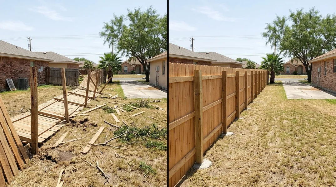 Storm Damage Fence Repair in Laredo: Hail, Straight-Line Winds and Insurance Claims