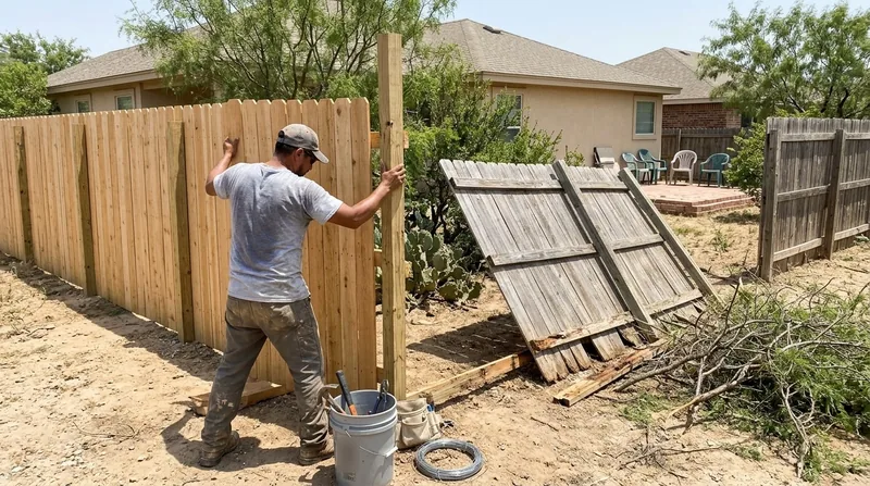 Storm Damage Fence Repair Laredo